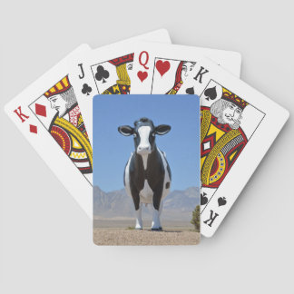 Jeu De Cartes Ferme blanche noire drôle de désert de statue de