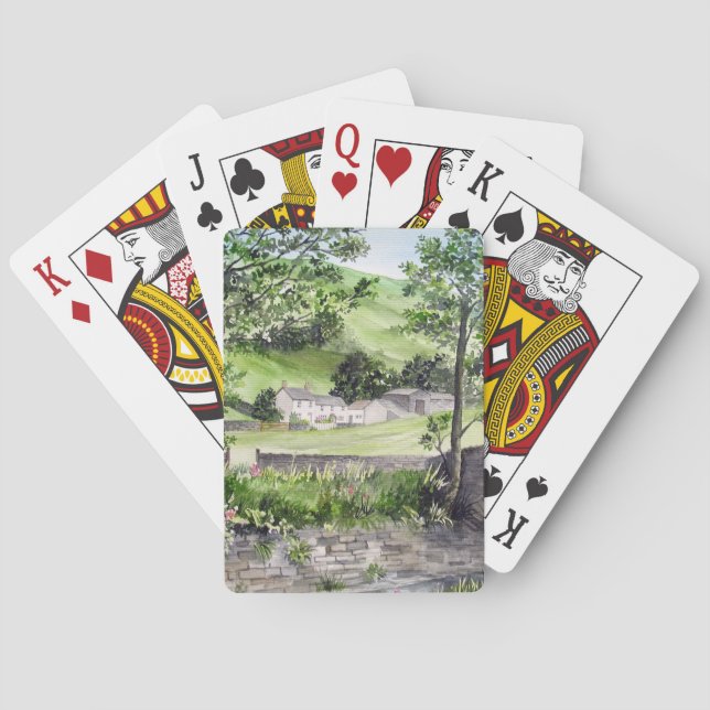 Jeu De Cartes Ferme près de Thirlmere, Lake District, Angleterre (dos)