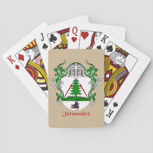 Jeu De Cartes Fernandez Bouclier héraldique avec mantelage