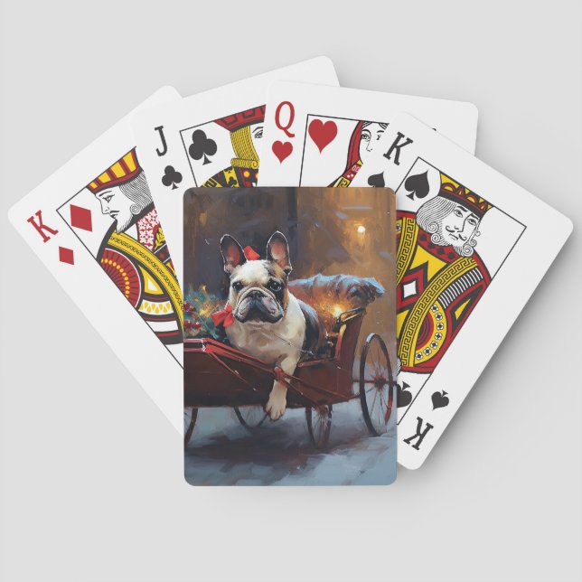 Jeu De Cartes Festin de Noël de Bulldog en France (dos)