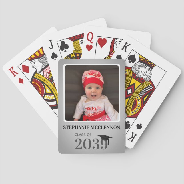 Jeu De Cartes Fête de graduation personnalisée privilégie la lec (dos)