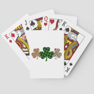 Jeu De Cartes Fête de la Saint-Patrick Chanceux Irlandais Vert C