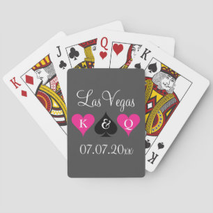 Jeu De Cartes Fête de mariage Las Vegas faveur jouer aux cartes