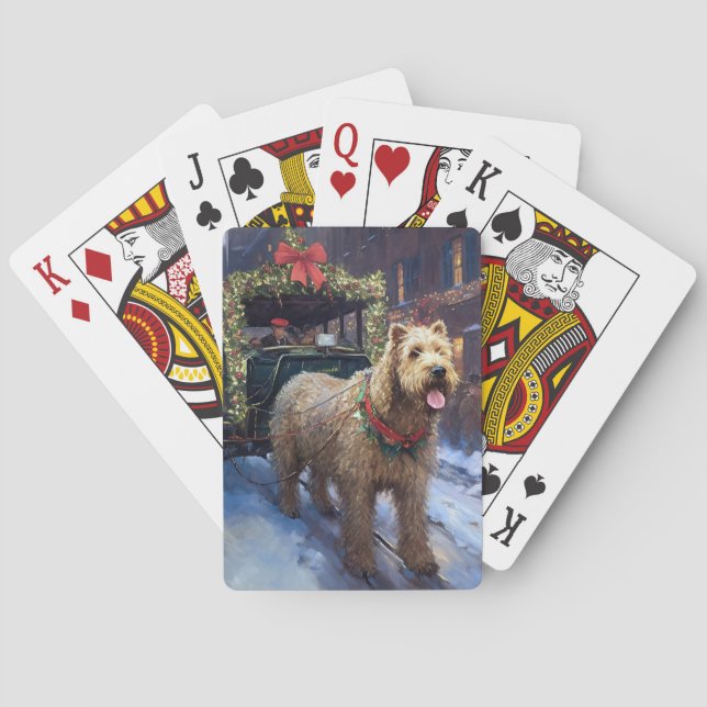 Jeu De Cartes Fête de Noël de Wheaten Terrier (dos)