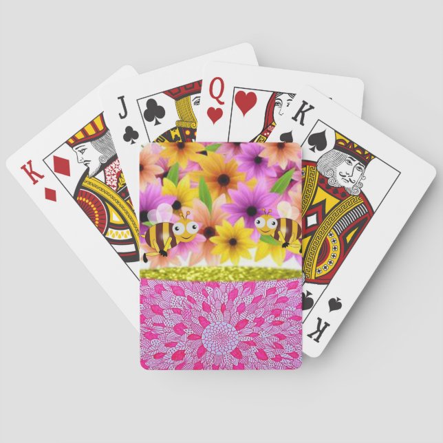Jeu De Cartes Fête des Mères Jouer Carte Deck Bumblebee (dos)