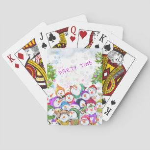 Jeu De Cartes Fête des neiges Noël Jouer des cartes