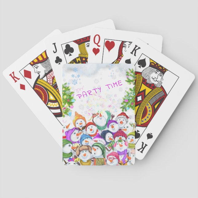 Jeu De Cartes Fête des neiges Noël Jouer des cartes (dos)