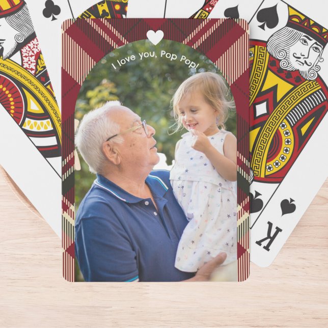 Jeu De Cartes Fête des pères pour la photo grand-père (Créateur téléchargé)