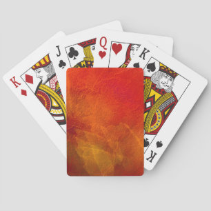 Jeu De Cartes Feu - Art abstrait de fond en orange profond