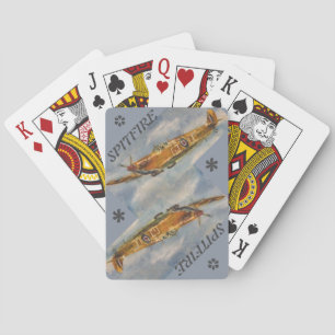 Jeu De Cartes Feu d'araignée jouant aux cartes Bleu ♥️