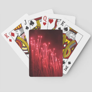 Jeu De Cartes Feu d'artifice rouge éclat rouge Lecture Cartes