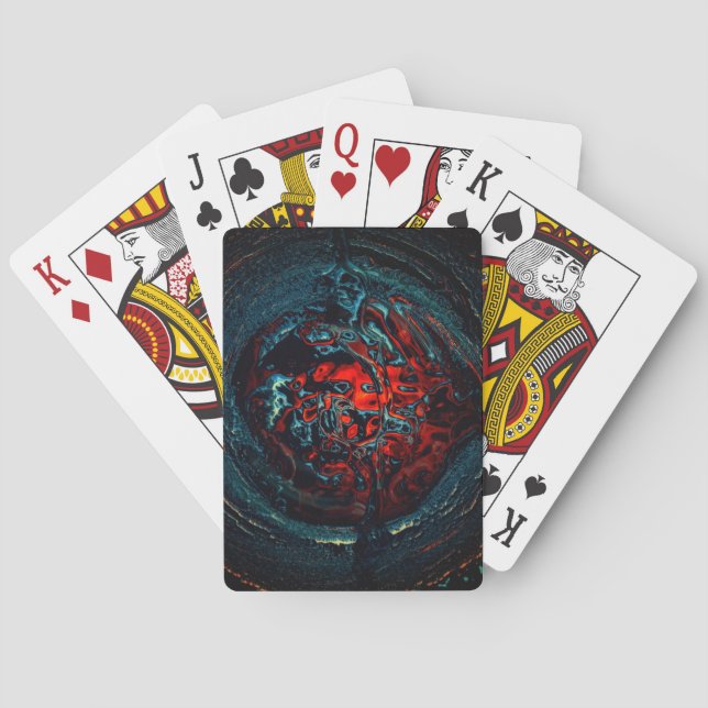 Jeu De Cartes Feu rouge d'enfer océanique (dos)