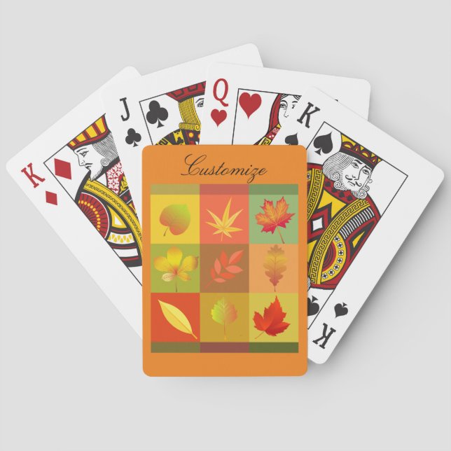 Jeu De Cartes Feuillage d'automne Feuilles d'automne Thunder_Cov (dos)