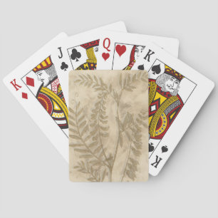 Jeu De Cartes Feuillage doré I