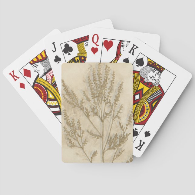 Jeu De Cartes Feuillage doré II (dos)