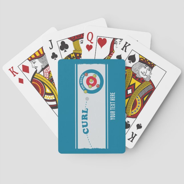 Jeu De Cartes Feuille de curling Pierre de curling (dos)
