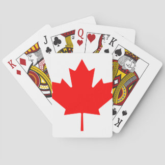 Jeu De Cartes Feuille d'érable canadienne
