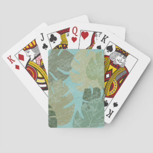 Jeu De Cartes Feuilles dénaturés tropicaux
