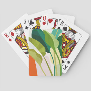 Jeu De Cartes Feuilles tropicaux
