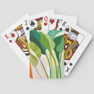 Jeu De Cartes Feuilles tropicaux