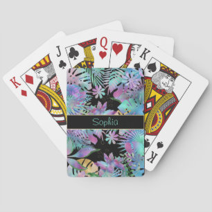 Jeu De Cartes Feuilles tropicaux Iridescendant, DO-IT-YOURSELF N