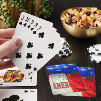 Jeu De Cartes Fier d'être un Américain