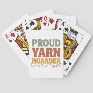 Jeu De Cartes Fière accumulation de fil à tricoter Drôle de tric