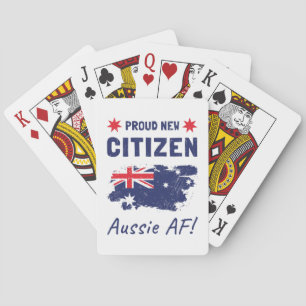 Jeu De Cartes Fière nouvelle citoyenne australienne, cérémonie d