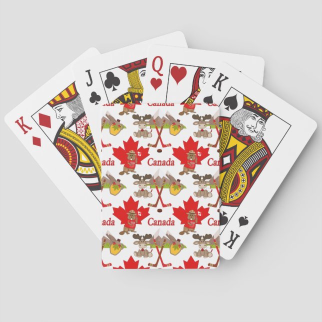 Jeu De Cartes Fièrement le castor canadien (dos)
