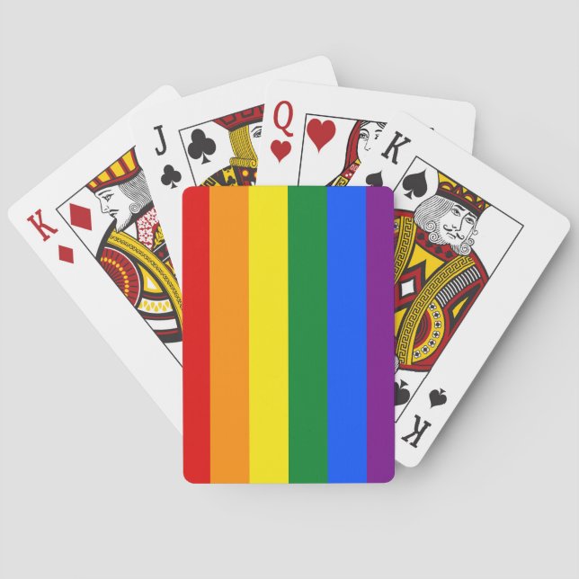 Jeu De Cartes Fierté arc-en-ciel (dos)