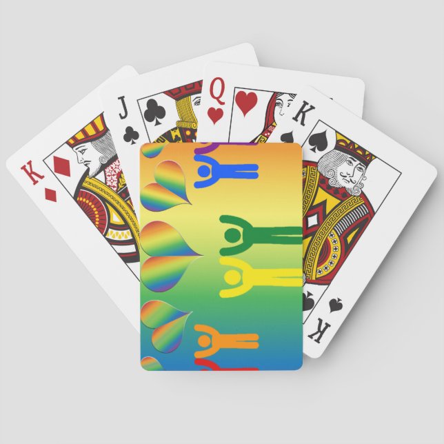 Jeu De Cartes Fierté Avec Nos Coeurs Classique Jouer Des Cartes (dos)