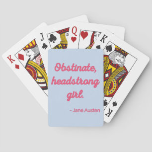 Jeu De Cartes Fierté et préjugés Citation II - Style mignon