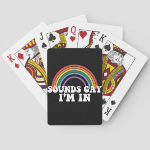 Jeu De Cartes Fierté gay LGBT Sons gay Je suis en arc-en-ciel ga
