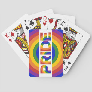 Jeu De Cartes Fierté Géométrique Taureau Arc-en-ciel