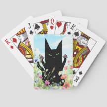 Fièvre printanière du chat noir : Kitty et fleurs
