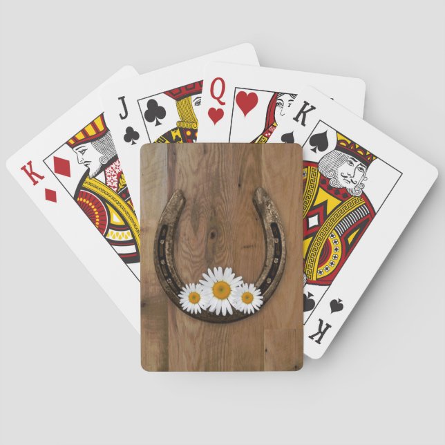 Jeu De Cartes Fil à cheval et marguerites Jouer aux cartes (dos)
