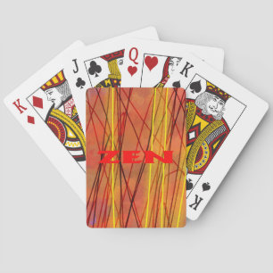 Jeu De Cartes Fil rouge Zen Poker jouer aux cartes