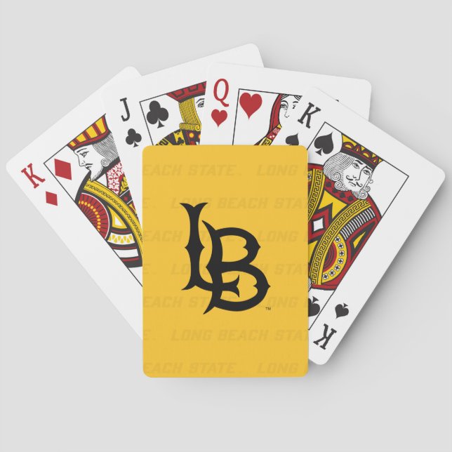 Jeu De Cartes Filigrane de Long Beach State (dos)