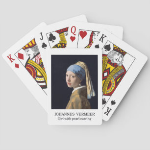 Jeu De Cartes Fille avec perle à oreille 1665 Johannes Vermeer