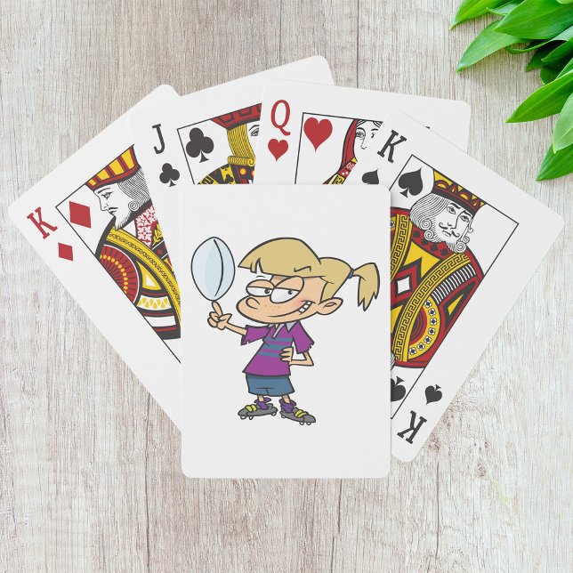 Jeu De Cartes Fille de rugby Jouer aux cartes (Créateur téléchargé)