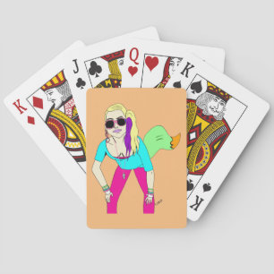 Jeu De Cartes Fille sexy des années 80
