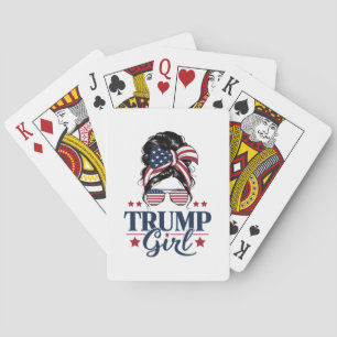 Jeu De Cartes Fille Trump Chignon Méssy Trump 2024 Élection Amér
