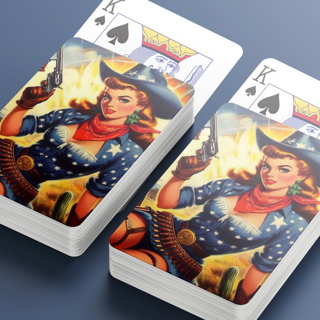 Jeu De Cartes Filles de l'Ouest rétro (Créateur téléchargé)