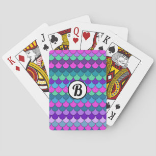Jeu De Cartes Filles sirènes multicolores personnalisées