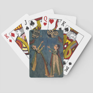Jeu De Cartes Filles volant des cerfs-volants, Kulu peinture fol