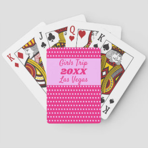 Jeu De Cartes Filles Week-end Joli Pink Polka Point Meilleur Voy