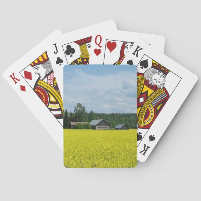 Jeu De Cartes Finlande Campagne personnalisées jouer aux cartes (dos)
