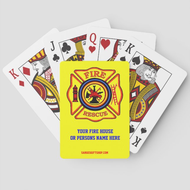 JEU DE CARTES FIREFIGHTER (dos)