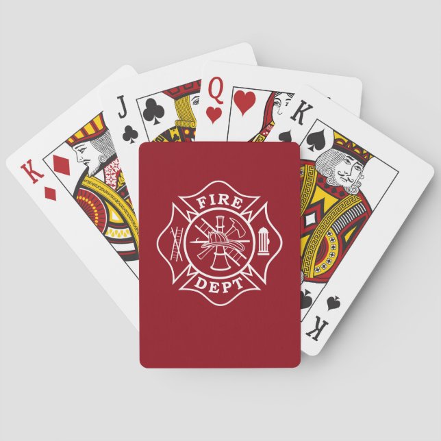 Jeu De Cartes Firefighter Bicycle® Poker Jouer des cartes (dos)