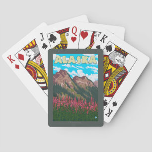 Jeu De Cartes Fireweed avec l'affiche de Vintage voyage de